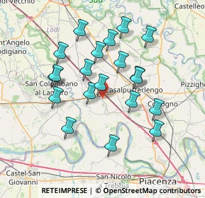 Mappa Via Antonio Pagani, 26864 Ospedaletto Lodigiano LO, Italia (6.7915)