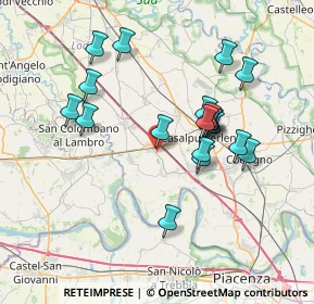 Mappa Via Antonio Pagani, 26864 Ospedaletto Lodigiano LO, Italia (6.83632)