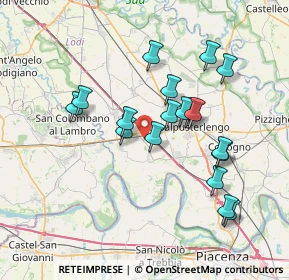Mappa Via Antonio Pagani, 26864 Ospedaletto Lodigiano LO, Italia (6.75222)