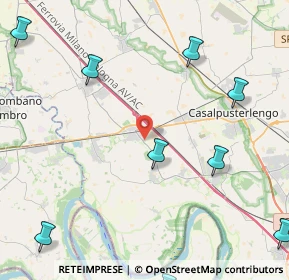 Mappa Via Antonio Pagani, 26864 Ospedaletto Lodigiano LO, Italia (7.4325)
