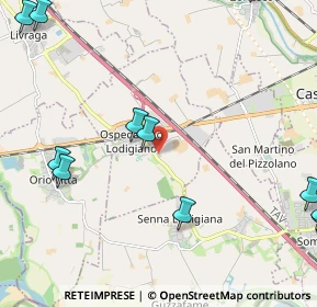 Mappa Via Antonio Pagani, 26864 Ospedaletto Lodigiano LO, Italia (3.2175)
