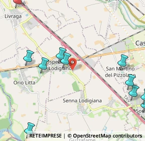Mappa Via Antonio Pagani, 26864 Ospedaletto Lodigiano LO, Italia (3.07)