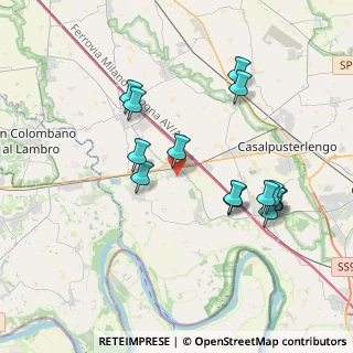 Mappa Via Cascinetta, 26864 Ospedaletto Lodigiano LO, Italia (3.73857)