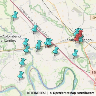 Mappa Via Cascinetta, 26864 Ospedaletto Lodigiano LO, Italia (4.33056)