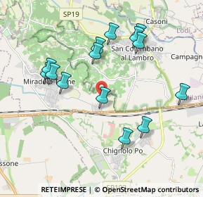 Mappa Via Vignali, 27010 Miradolo Terme PV, Italia (1.96857)