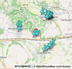 Mappa Via Vignali, 27010 Miradolo Terme PV, Italia (1.922)