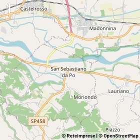 Mappa San Sebastiano da Po