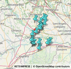 Mappa Via Rosselli, 27028 San Martino Siccomario PV, Italia (8.961)