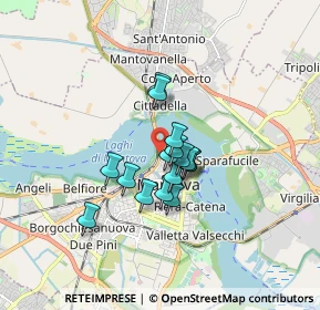 Mappa Vicolo Ronda, 46100 Mantova MN, Italia (1.09188)