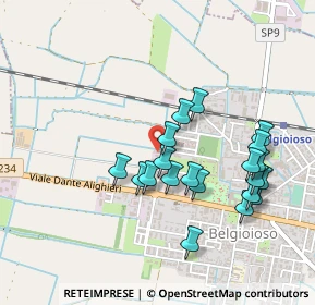 Mappa Via Giacomo Leopardi, 27011 Belgioioso PV, Italia (0.448)
