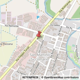 Mappa Via F .Turati, 7, 27028 San Martino Siccomario, Pavia (Lombardia)