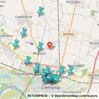 Mappa Via Sottodosso, 26100 Boschetto CR, Italia (2.727)