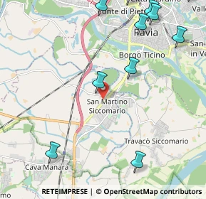 Mappa Strada Statale dei Giovi, 27028 San Martino Siccomario PV, Italia (3.01917)