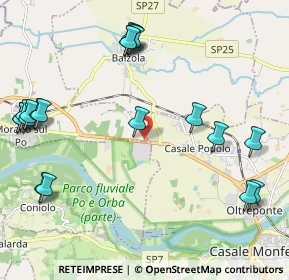 Mappa REGIONE CAVALLINO, 15030 Casale Monferrato AL, Italia (2.687)