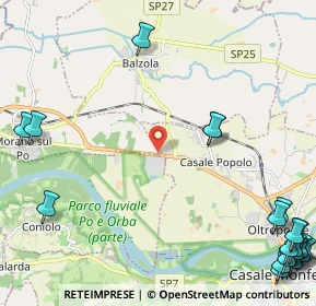 Mappa REGIONE CAVALLINO, 15030 Casale Monferrato AL, Italia (3.684)