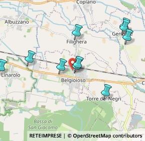 Mappa Via Fratelli Strambio, 27011 Belgioioso PV, Italia (2.55615)