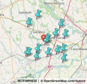Mappa Via Conte Cesare Bonacossa, 27020 Dorno PV, Italia (6.38933)