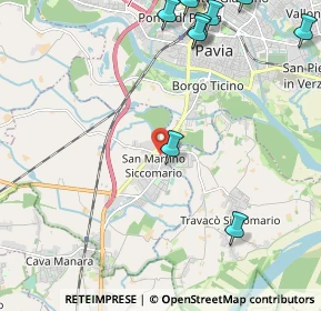 Mappa Via Puccini, 27028 San Martino Siccomario PV, Italia (3.09909)