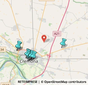 Mappa Via Porcellasco, 26100 Cremona CR, Italia (4.20417)