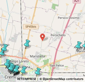 Mappa Via Porcellasco, 26100 Cremona CR, Italia (3.885)