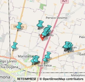 Mappa Via, 26043 Persico Dosimo CR, Italia (1.744)