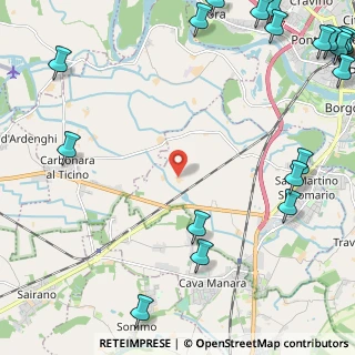 Mappa Via Cascina Paradiso Vecchio, 27028 San Martino Siccomario PV, Italia (3.7555)