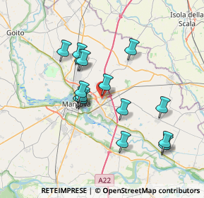 Mappa Via Virgilio, 46030 Mottella MN, Italia (6.414)