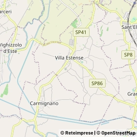 Mappa Villa Estense