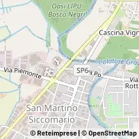 Kaart San Martino Siccomario