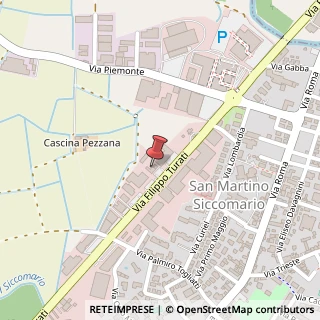 Mappa Via F .Turati, 18, 27028 San Martino Siccomario, Pavia (Lombardia)