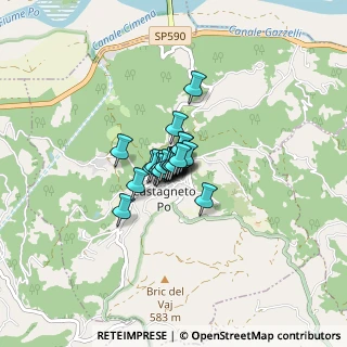Mappa Via Piemonte, 10090 Castagneto Po TO, Italia (0.30435)