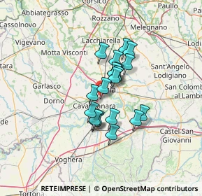 Mappa Via Lombardia, 27028 San Martino Siccomario PV, Italia (9.013)