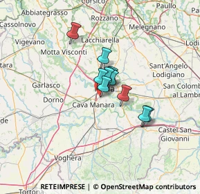 Mappa Via Lombardia, 27028 San Martino Siccomario PV, Italia (7.44)