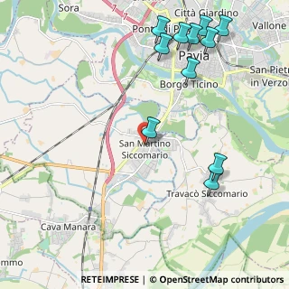 Mappa Via Lombardia, 27028 San Martino Siccomario PV, Italia (2.61364)