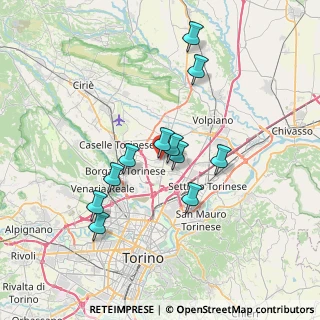 Mappa Str. Goretta, 10079 Mappano TO, Italia (6.23364)