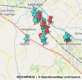 Mappa Via Salò, 37045 Legnago VR, Italia (1.497)