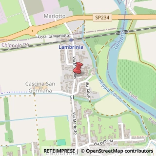 Mappa Via Mariotto, 39, 27013 Chignolo Po, Pavia (Lombardia)