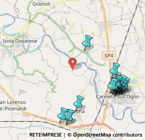 Mappa Strada Comunale per Isola Dovarese, 46013 Canneto sull'Oglio MN, Italia (2.5855)