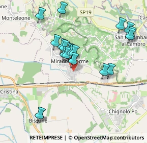 Mappa Via Privata della Pace tra I Popoli, 27010 Miradolo Terme PV, Italia (1.8475)