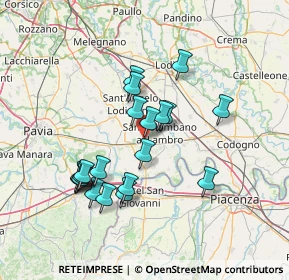 Mappa Via Privata della Pace tra I Popoli, 27010 Miradolo Terme PV, Italia (13.0265)