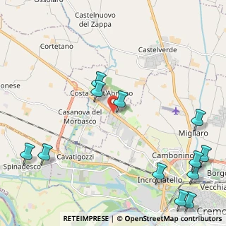 Mappa Via delle Vigne, 26022 Costa Sant'Abramo CR, Italia (3.06)