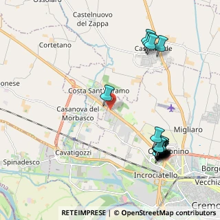 Mappa Via delle Vigne, 26022 Costa Sant'Abramo CR, Italia (2.5375)