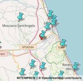 Mappa Traversa di Nazionale per Teramo, 64021 Giulianova TE, Italia (5.96313)