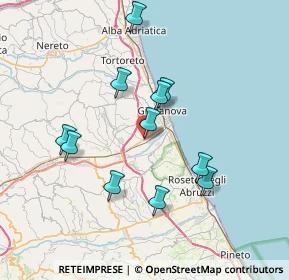 Mappa Traversa di Nazionale per Teramo, 64021 Giulianova TE, Italia (7.02091)
