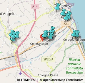 Mappa Traversa di Nazionale per Teramo, 64021 Giulianova TE, Italia (2.0275)