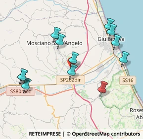 Mappa Via Alessandro Manzoni, 64023 Mosciano Sant'Angelo TE, Italia (4.51538)