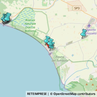 Mappa Via delle Rose, 58100 Marina di Grosseto GR, Italia (6.67273)