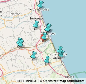 Mappa Via del Canale, 64021 Giulianova TE, Italia (7.02909)