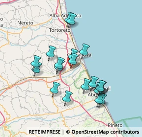 Mappa Via del Canale, 64021 Giulianova TE, Italia (7.0105)