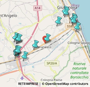 Mappa Traversa Via Nazionale per Teramo, 64021 Giulianova TE, Italia (2.571)